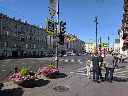 La grande avenue Nevski