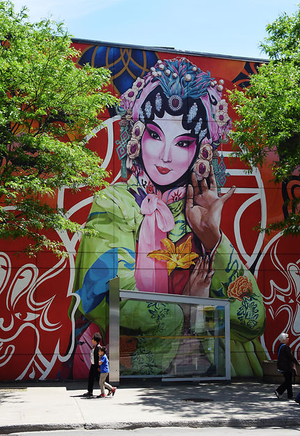 Street art chinatown Montreal