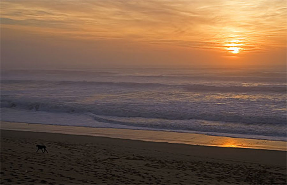 Coucher de soleil sur l'océan