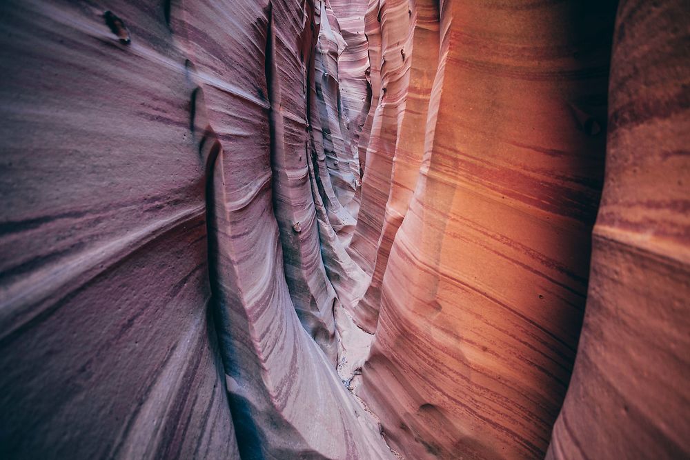 Les parois mystiques du Zebra Slot Canyon