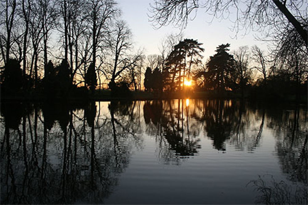 Le lac de Gravelle en fin d'après midi