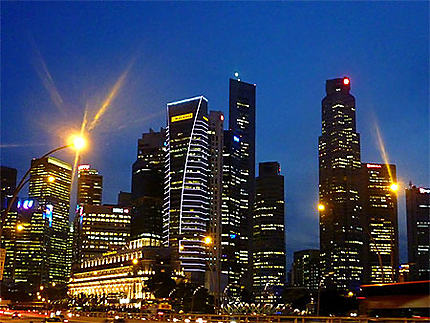 Down Town Singapore by night