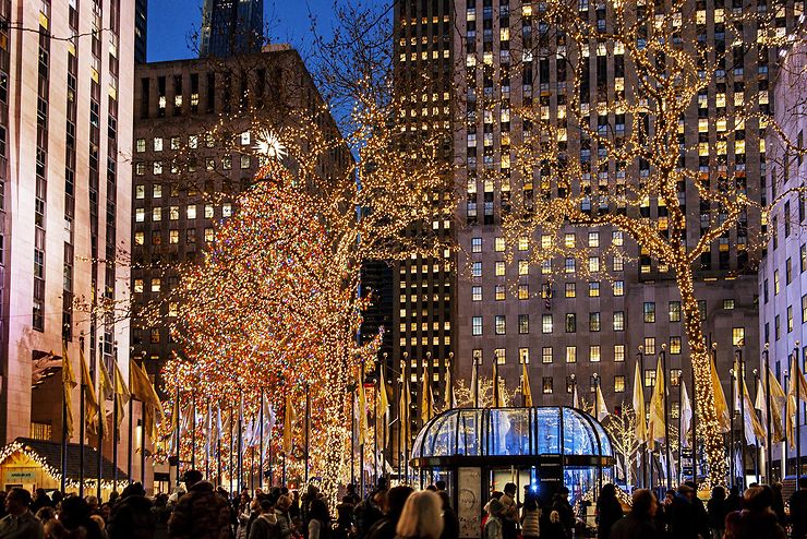 Illuminations de Noël et décorations à New York
