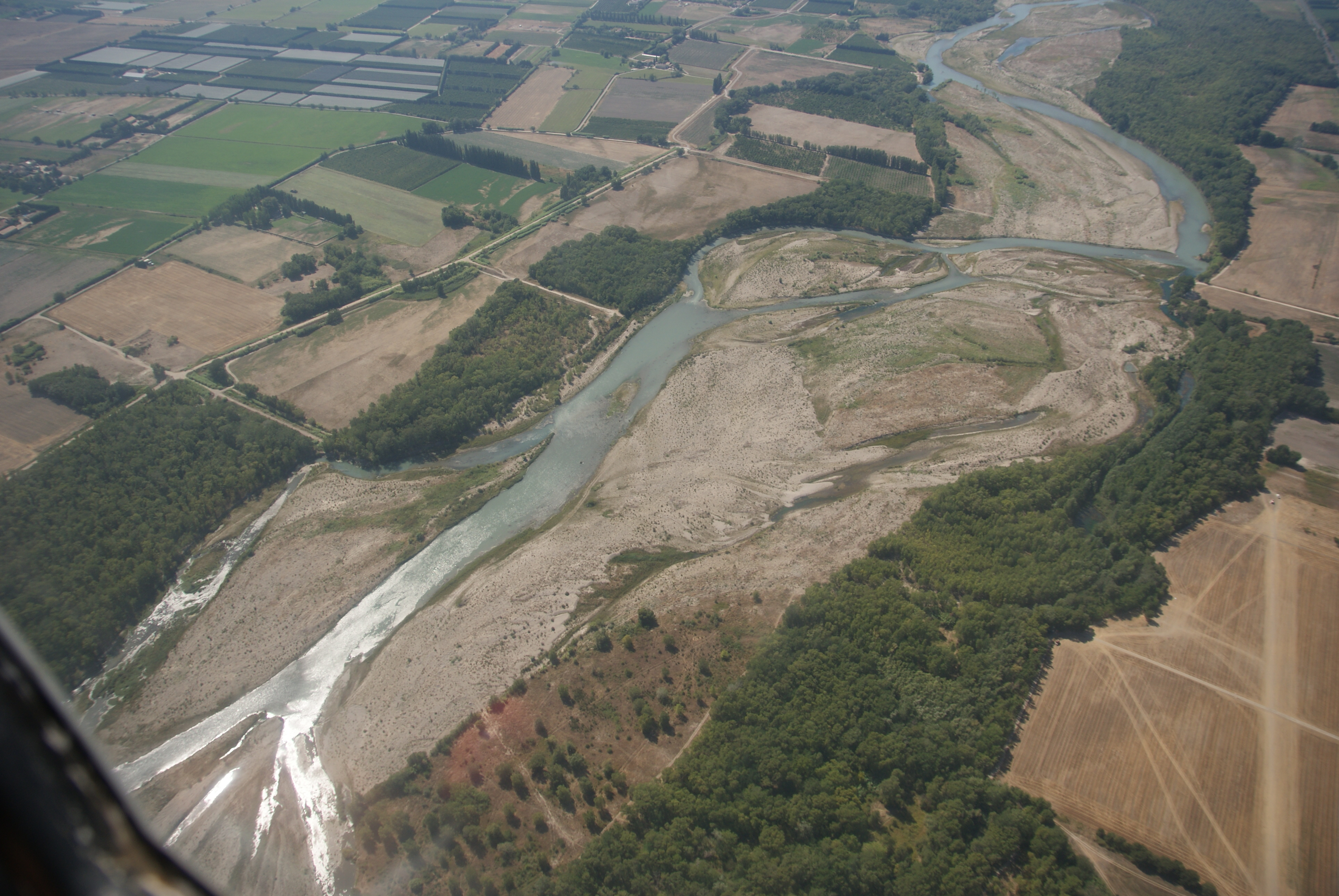 La Durance vue du ciel La Durance vue du ciel