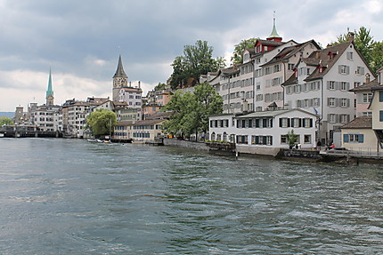 Zurich et la rivière Limmat