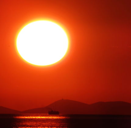 Coucher de soleil à Zadar