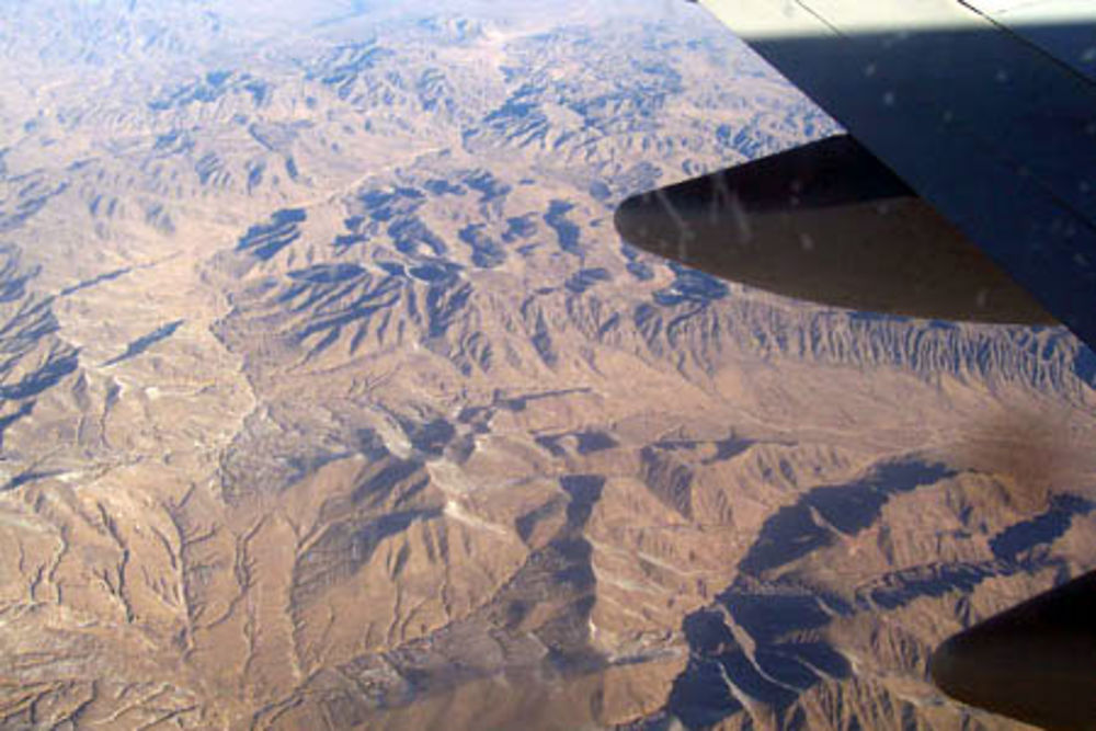 Désert de Gobi vu d'avion