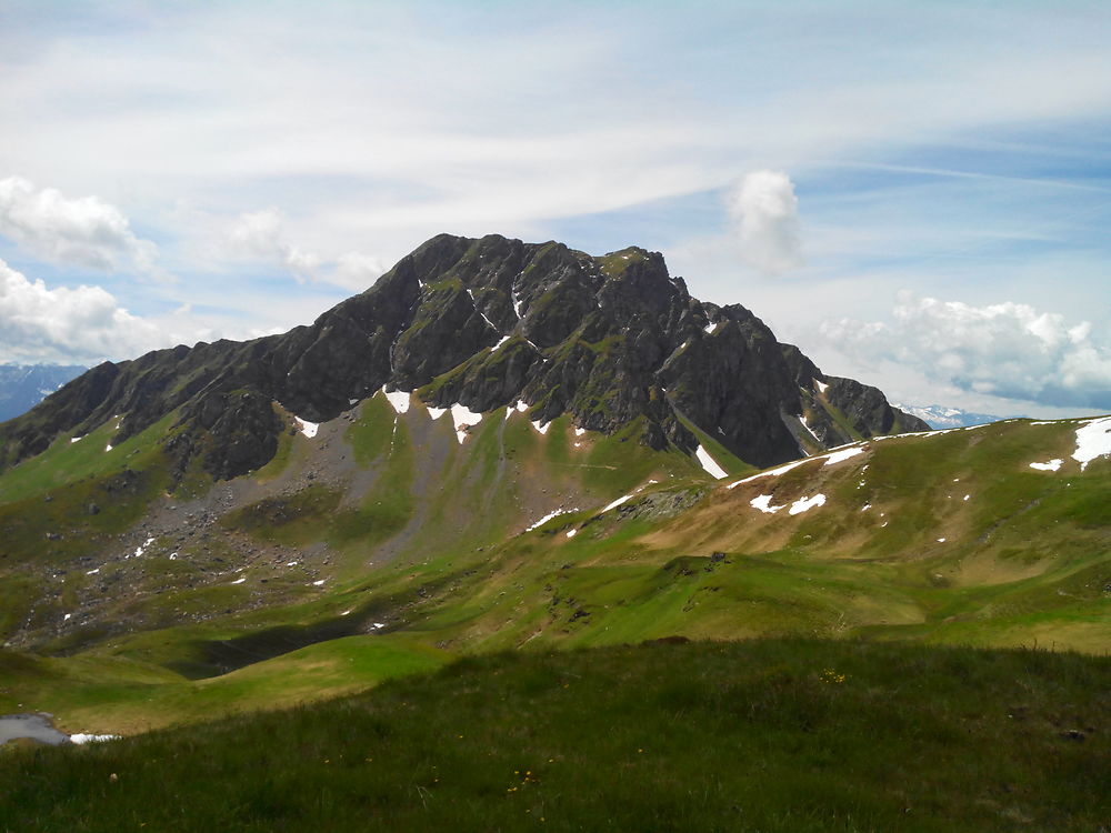 Vue du Geistein depuis le Schusterkogel, Autriche