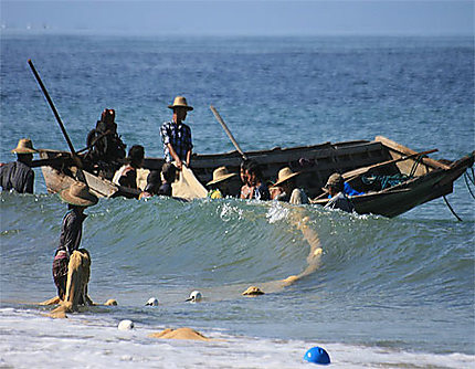 Les pêcheurs de Ngwe Saung