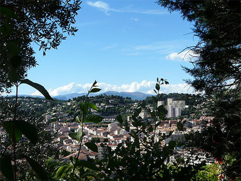 Vue sur les collines de Vallauris