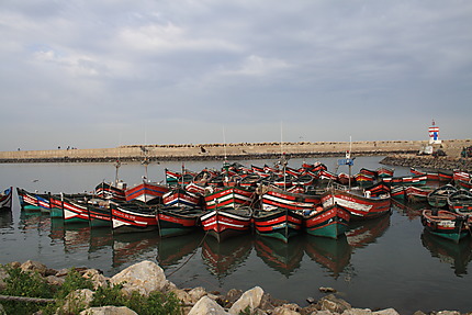 Barques rouges à El Jadida