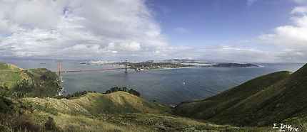 Panorama sur le Golden Gate
