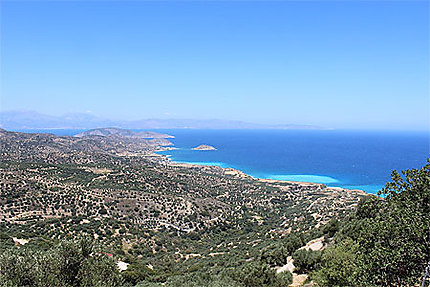 Vue entre Agios Nikolaos et Héraklion