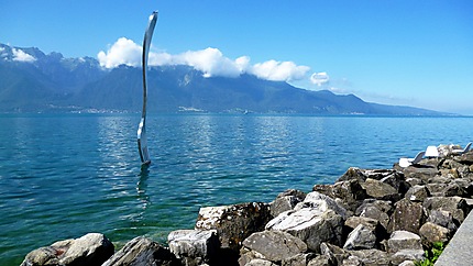 Fourchette "réelle" à Vevey, Lac Léman, Suisse