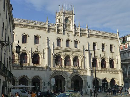 Gare d'inspiration manuéline, Rossio, Lisbonne