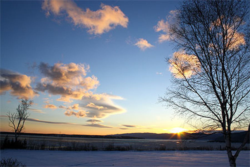 Coucher de soleil aux Éboulements Centre