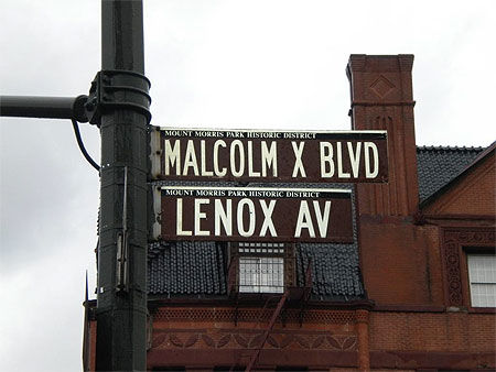 Malcom X Avenue à Harlem