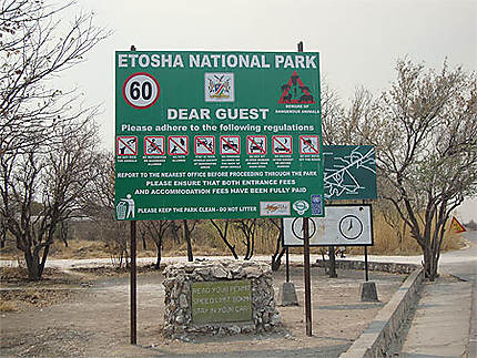 Entrée au parc national