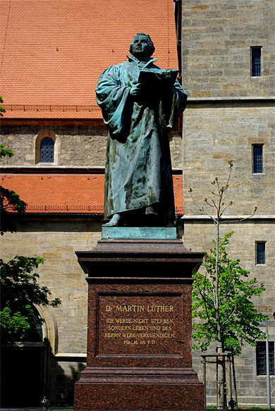 La statue de Luther