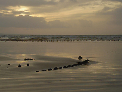 Coucher de soleil sur l'épave