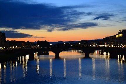 L'Arno au coucher du soleil