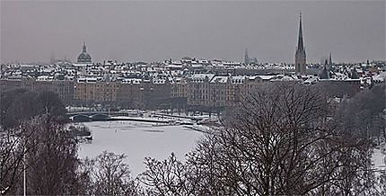 Vue sur Stockholm depuis le musée Skansen