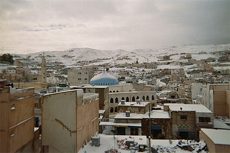 Wadi Musa sous la neige Wadi Musa sous la neige