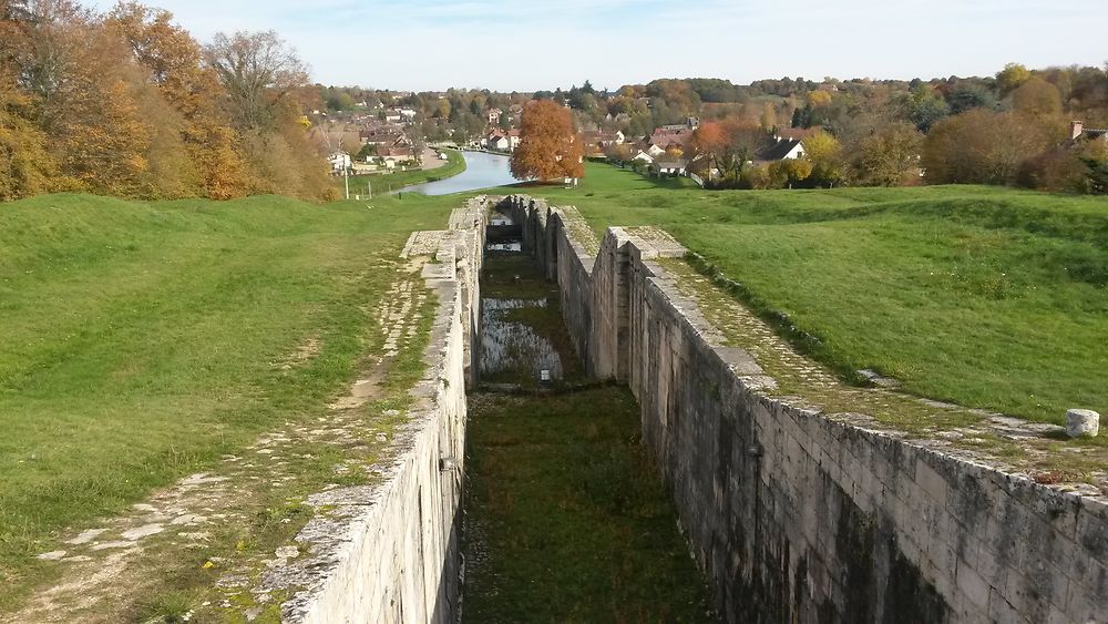 Les 7 écluses vues d'en haut