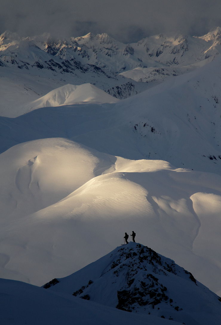 Fin de journée à la Grave, Alpes