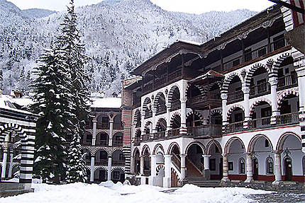 Monastère de Rila en hiver 