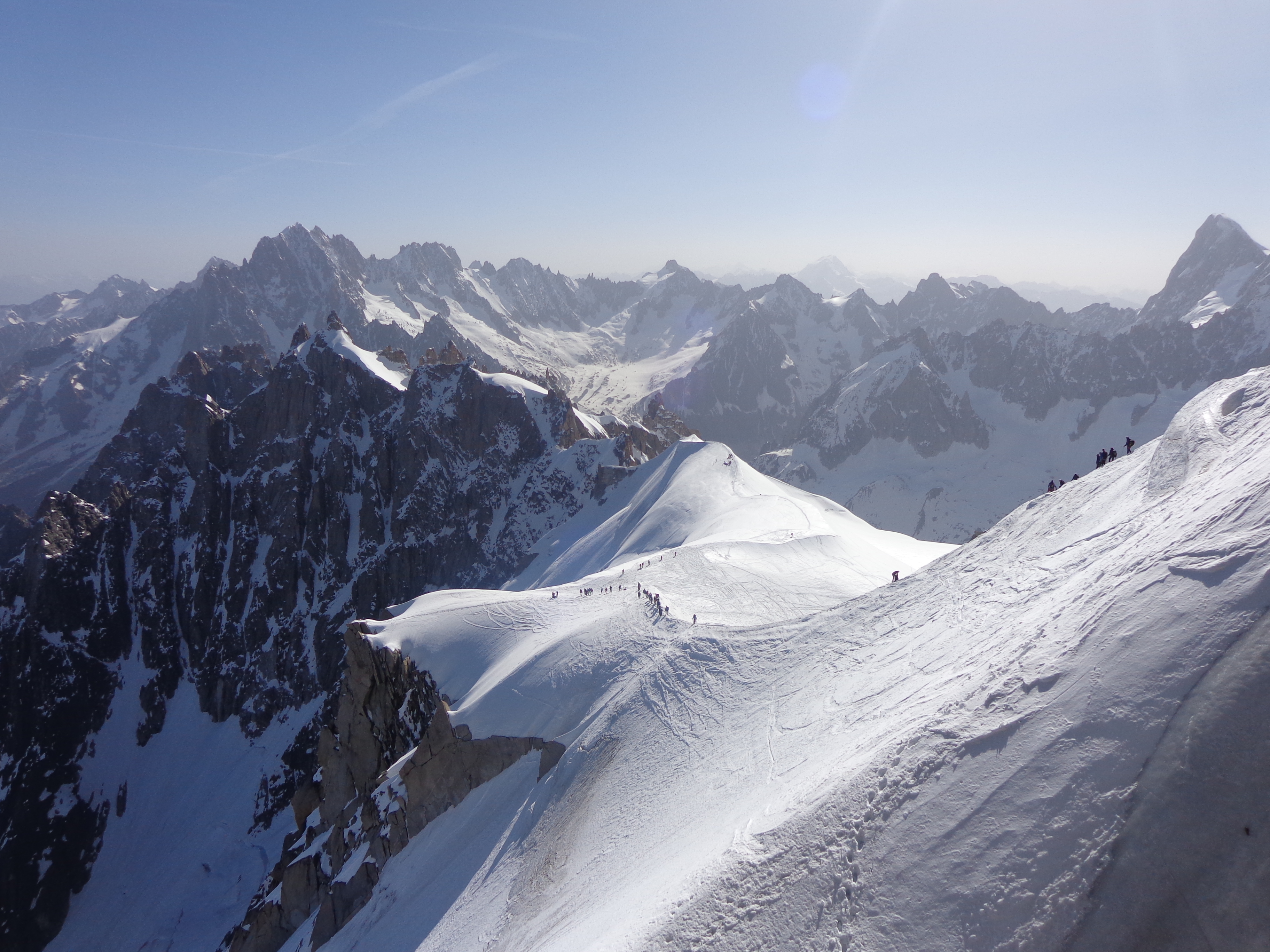 Vue de L'Aiguille du Midi Vue de L'Aiguille du Midi