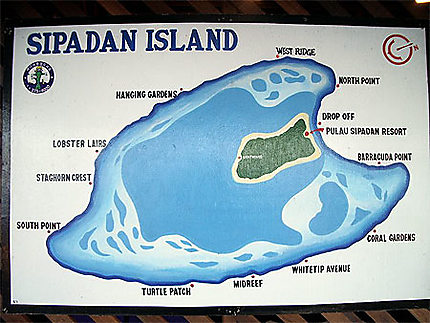 Carte de Pulau Sipadan