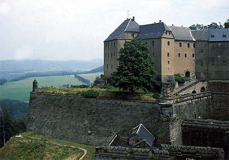 La forteresse de Königstein La forteresse de Königstein