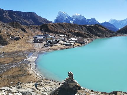 Gokyo, lake III et Cholatsen, Népal