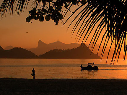 Fin d´après-midi dans la baie de Rio de janeiro