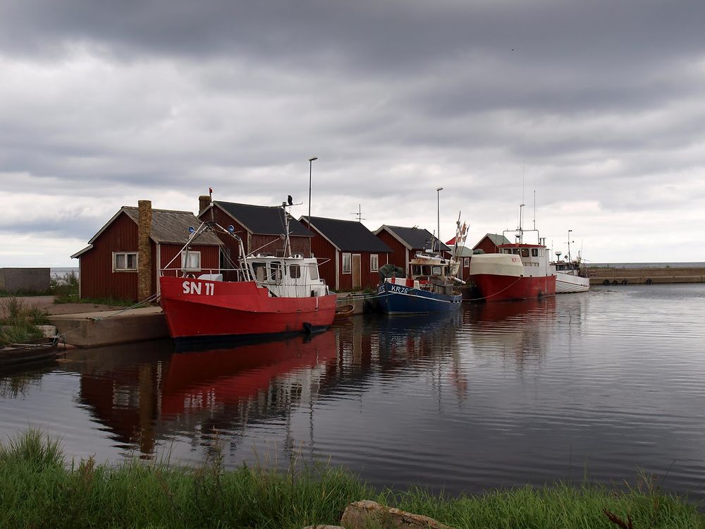 Suède, port sur l'île de Öland