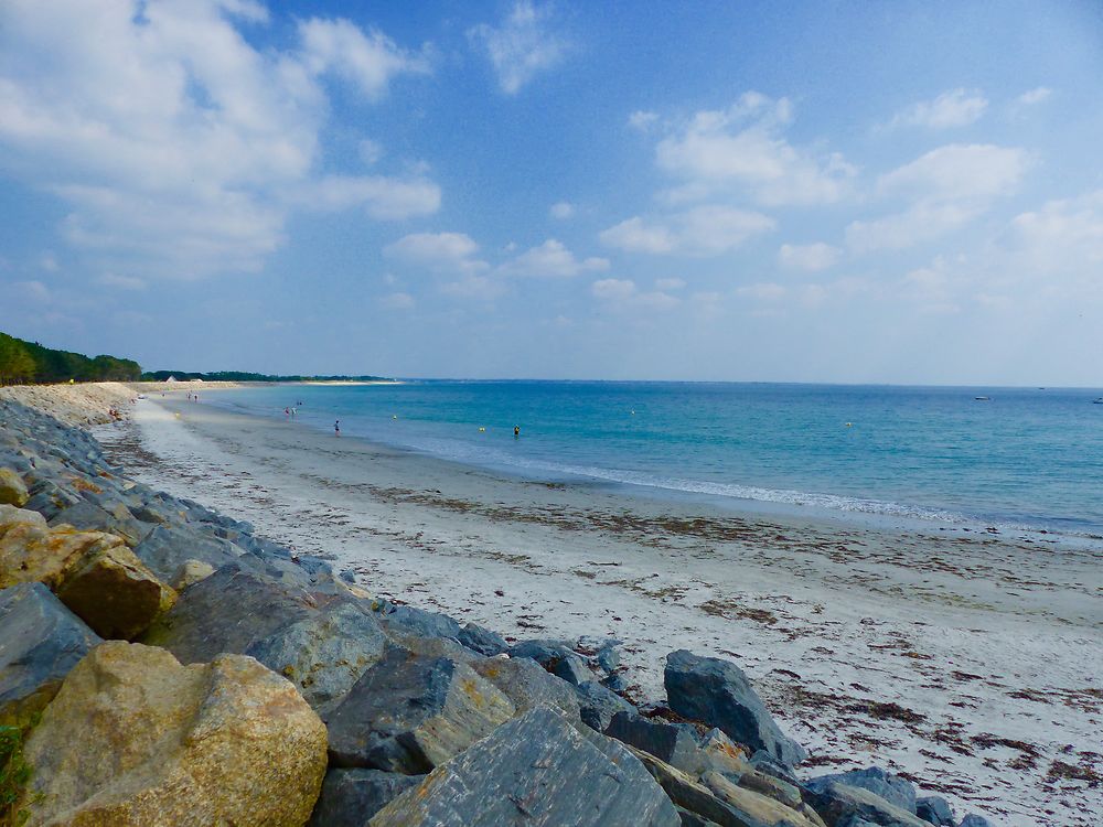 Plage toute blanche