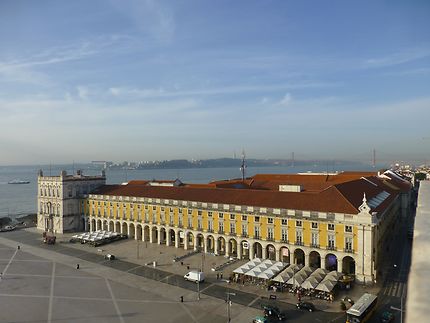 Vue depuis l'Arc du triomphe, Lisbonne