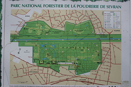 Plan du parc forestier de la Poudrerie Plan du parc forestier de la Poudrerie