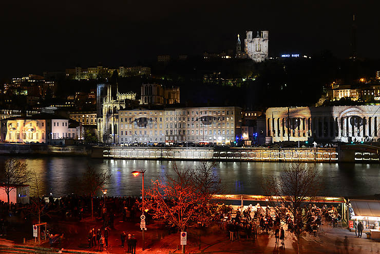 Fête des lumières à Lyon (Rhône)