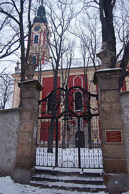 Szentendre sous la neige : église serbe