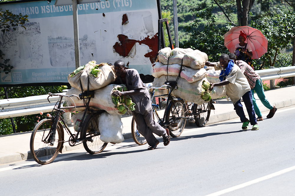 Vélos-taxis au Rwanda