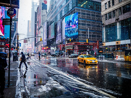 Snowy New York, Times Square