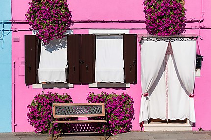 Burano - Une maison en fleurs