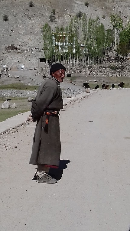 Un berger à Leh, Ladakh
