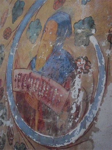 Vestige de fresque du Moyen-Age