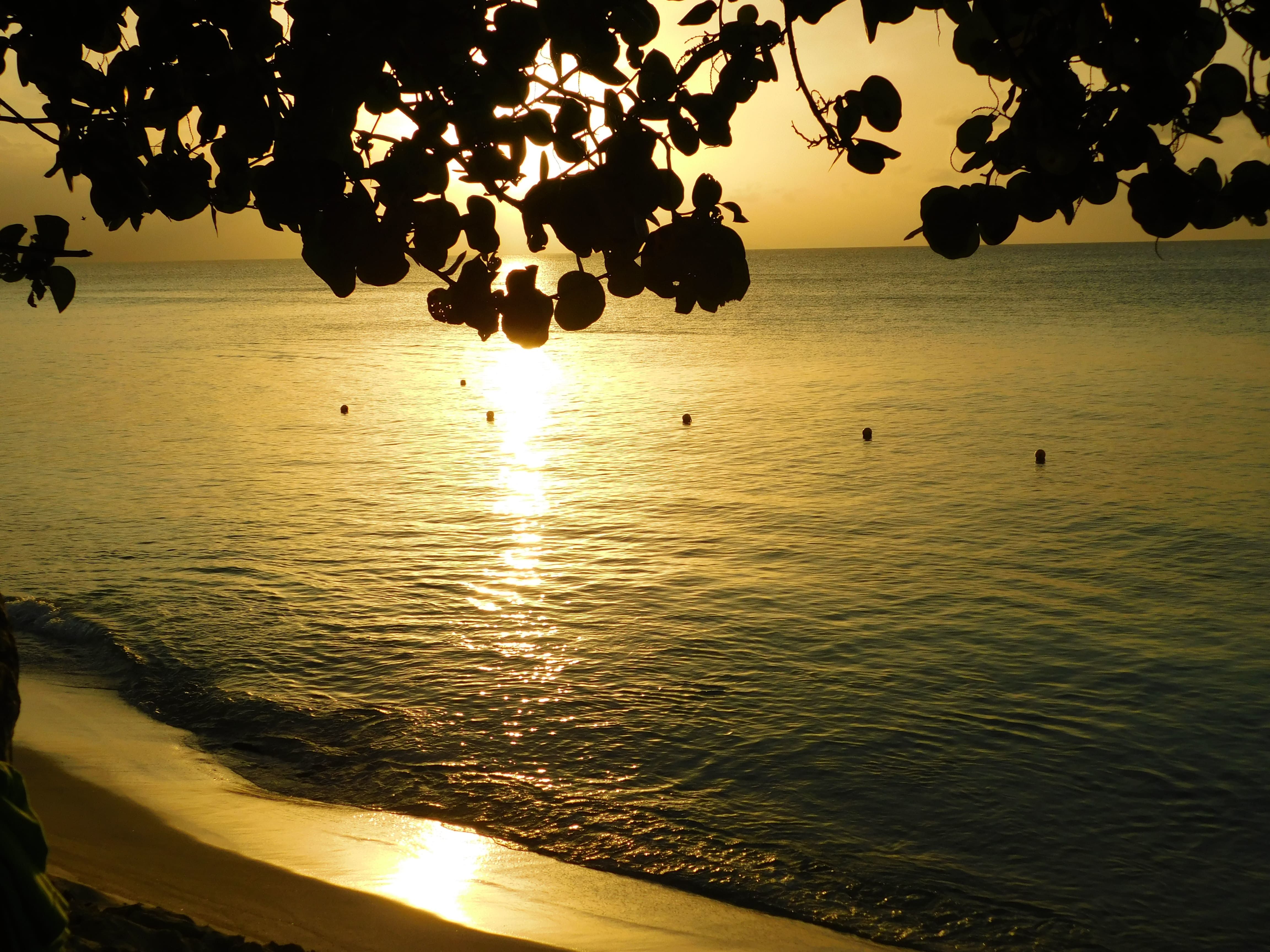 Coucher de soleil en Guadeloupe, Anse-Bertrand