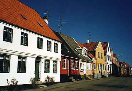 Maisons colorées à Sønderborg