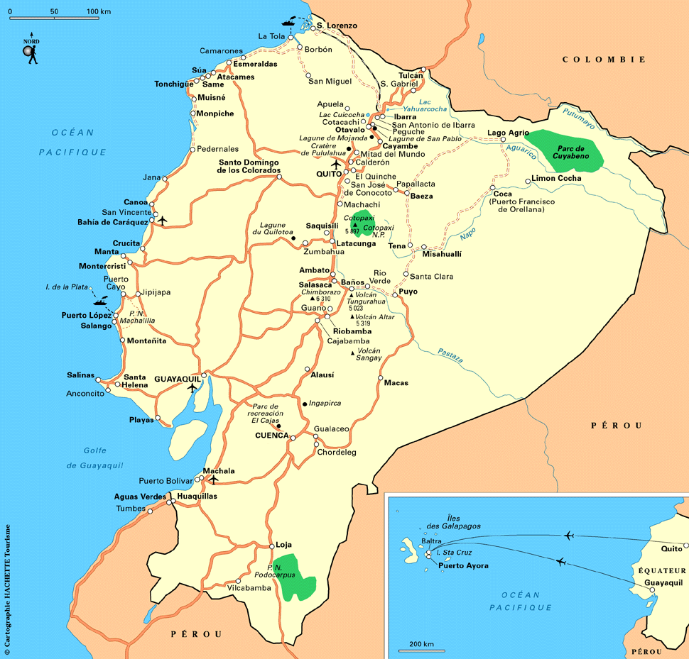 Carte Equateur / Plan Equateur