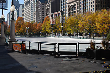 La patinoire du Millennium Park